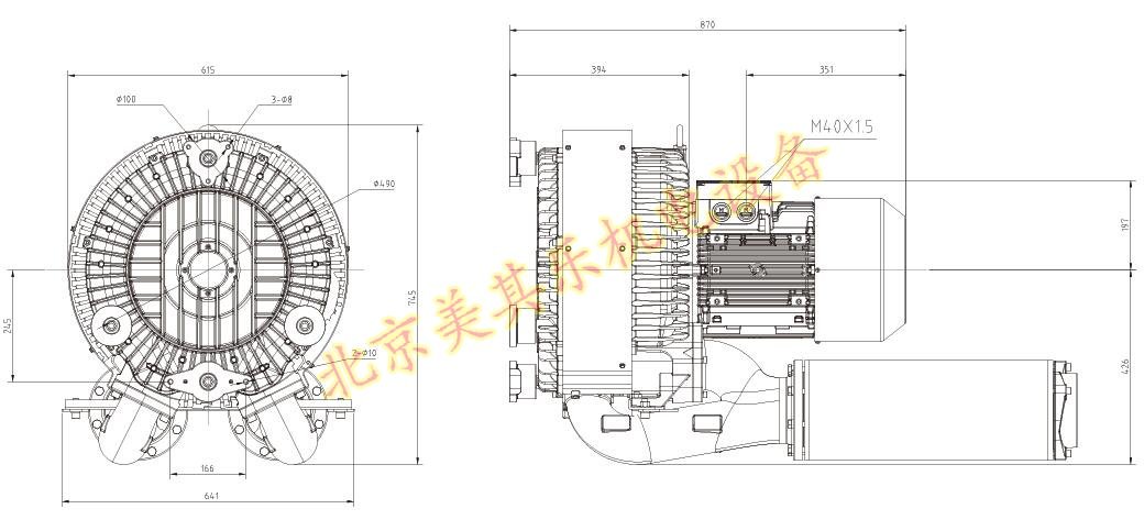 2GH943(15kw、20kw、25kw)大型工業(yè)風(fēng)機(jī)